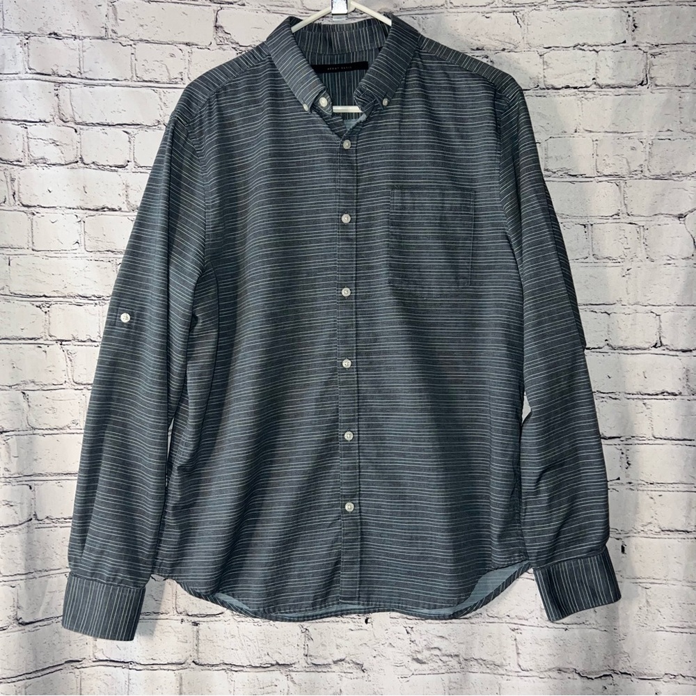 Perry Ellis Men’s Casual Button Down Long Sleeve Shirt Size Large
